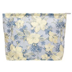 Makeup Bag Large Cotton Zipper Pouch For Purse Travel Canvas Make Up Organizer😺